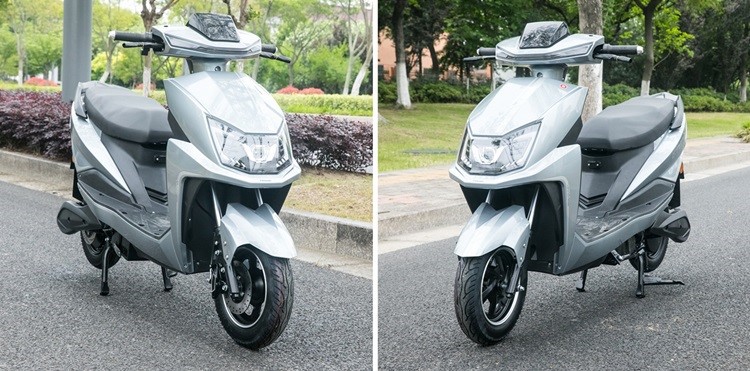 Grey High Power Electric Scooter
